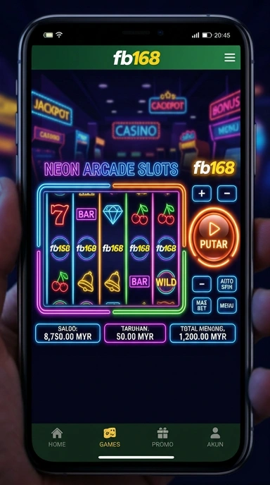 Cuplikan layar menu unduhan fb168 untuk perangkat Android
